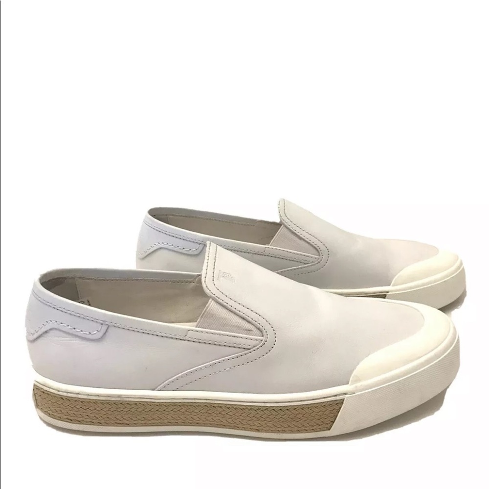 Tod’s Men’s White Leather Slip On Shoes Sneakers 5/ US 6